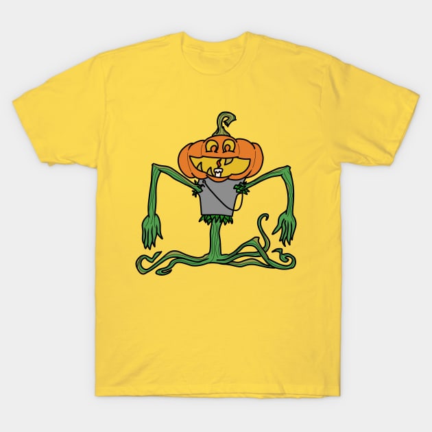pumpkin scarecrow🎃 T-Shirt by Arteus 